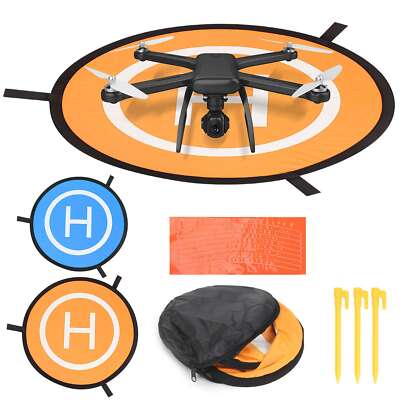 Piste Atterrissage Drone CYH Drone Landing Pad, 55CM RC Hélicoptère Piste Pliable étanche D'atterrissage Pour DJI Mavic 2 Pro Zoom/Mavic Air 2/ Spark/Mavic Pro Platinum/Mavic Accessoires Drone