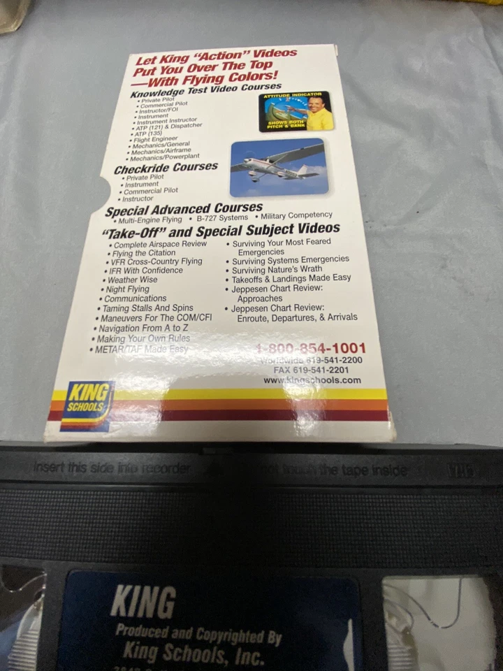 King Schools~Private Pilot Flight Test VHS Rare Find~Tested - Image 3 of 4