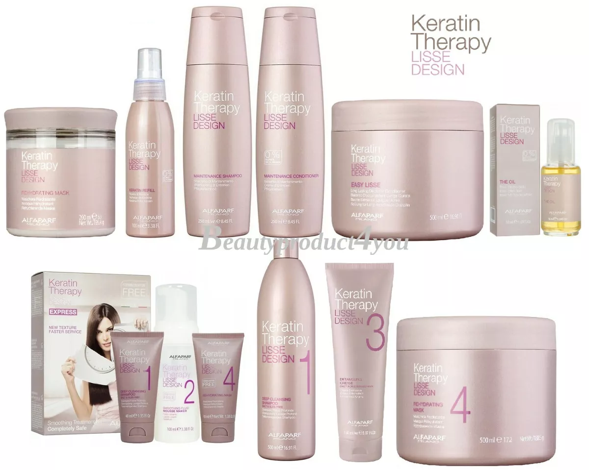 ALFAPARF Lisse Design Keratin Therapy OFF YOUR CHOICE Kit Mask Oil