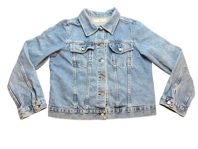 Tommy Hilfiger Women's Denim Jean Jacket Large Blue