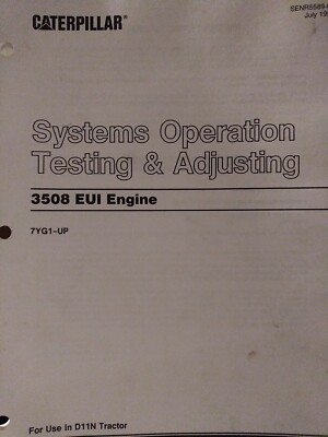 CAT Systems Operation Testing & Adjusting 3508 EUI Engine SENR5589-01