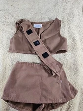 Build a Bear Clothes Girl Scout Brownie Skort and Vest And Sash