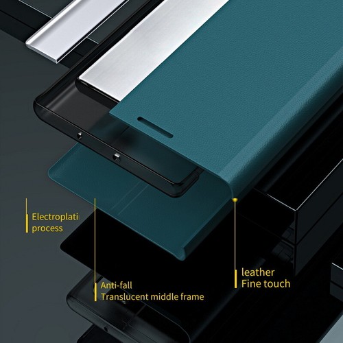 Coque Etui Pour iPhone 15 14 13 Pro Max 12 11 Flip Support Cuir Dur Case Cover - Photo 7 sur 20