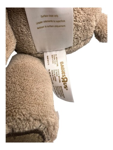 Babies R US - Bear Plush 2012 - 3415711 - Brown - 26cm Sitting - VGC - Picture 6 of 8