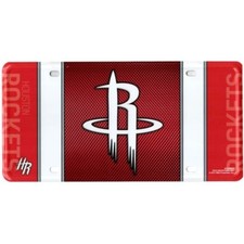 houston rockets nba basketball logo license plate made in usa