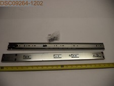 QTY 2 SETS: Knape Vogt. Self-Closing Drawer Slides, 22", 029274219284