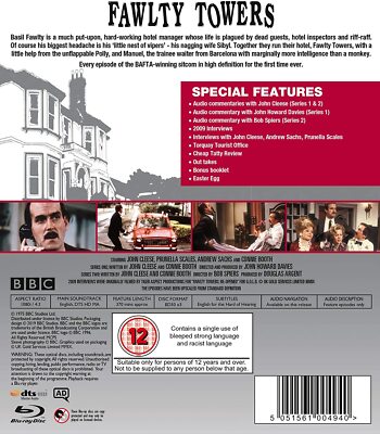 FAWLTY TOWERS - The Complete Collection 3 Disc Set New Blu Ray