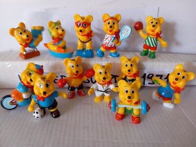 EXTRA KINDER SURPRISE FERRERO FULL SET 12x FIGURE HARIBO SPORTS VINTAGE TOP RAR