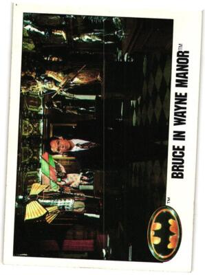 1989 Topps Batman #23 Bruce in Wayne Manor
