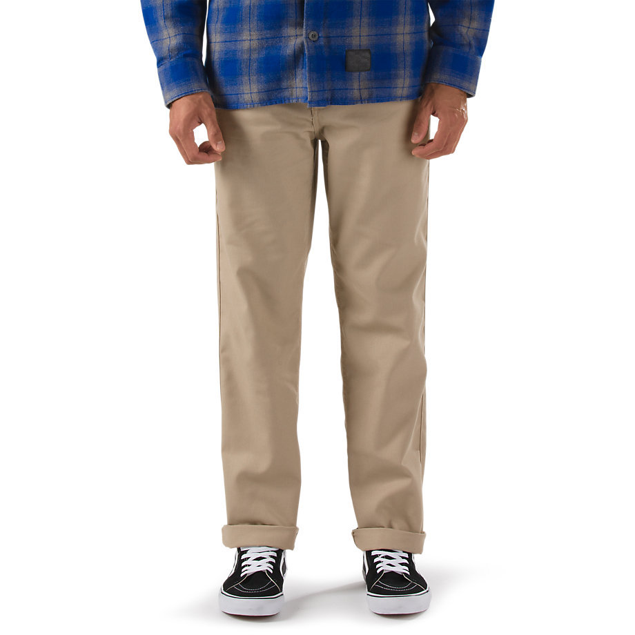 NWT MENS VANS AV78 WORK PANTS II $50 32 waist khaki straight fit | eBay