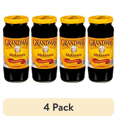 (4 pack) Original Molasses, Unsulphured, 12 fl oz Jar