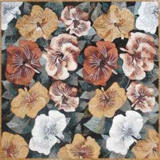 FLOWER MOSAIC RUG  Unique Style Handmade Rug For Home Decor  Beautiful Modern