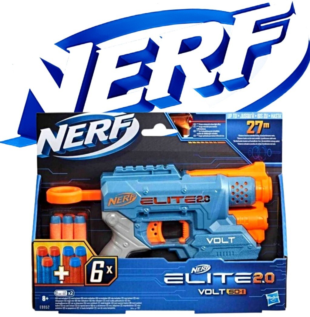 Nerf Gun Elite 2.0 Volt SD-1 Blaster with 6 Nerf Dart