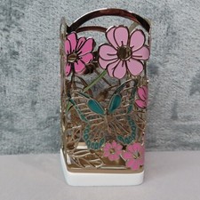 BATH BODY WORKS Butterfly Garden Pink Flower Gentle Foaming Soap Sleeve Holder