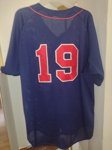 Bemidji Baseball/Softball Jersey Blue/Red Northern Minnesota Sz XL Rawlings Vntg - Picture 5 of 7