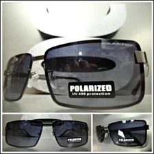 Men's Women Classy Elegant Sleek Modern SUNGLASSES Gunmetal Frame Polarized Lens
