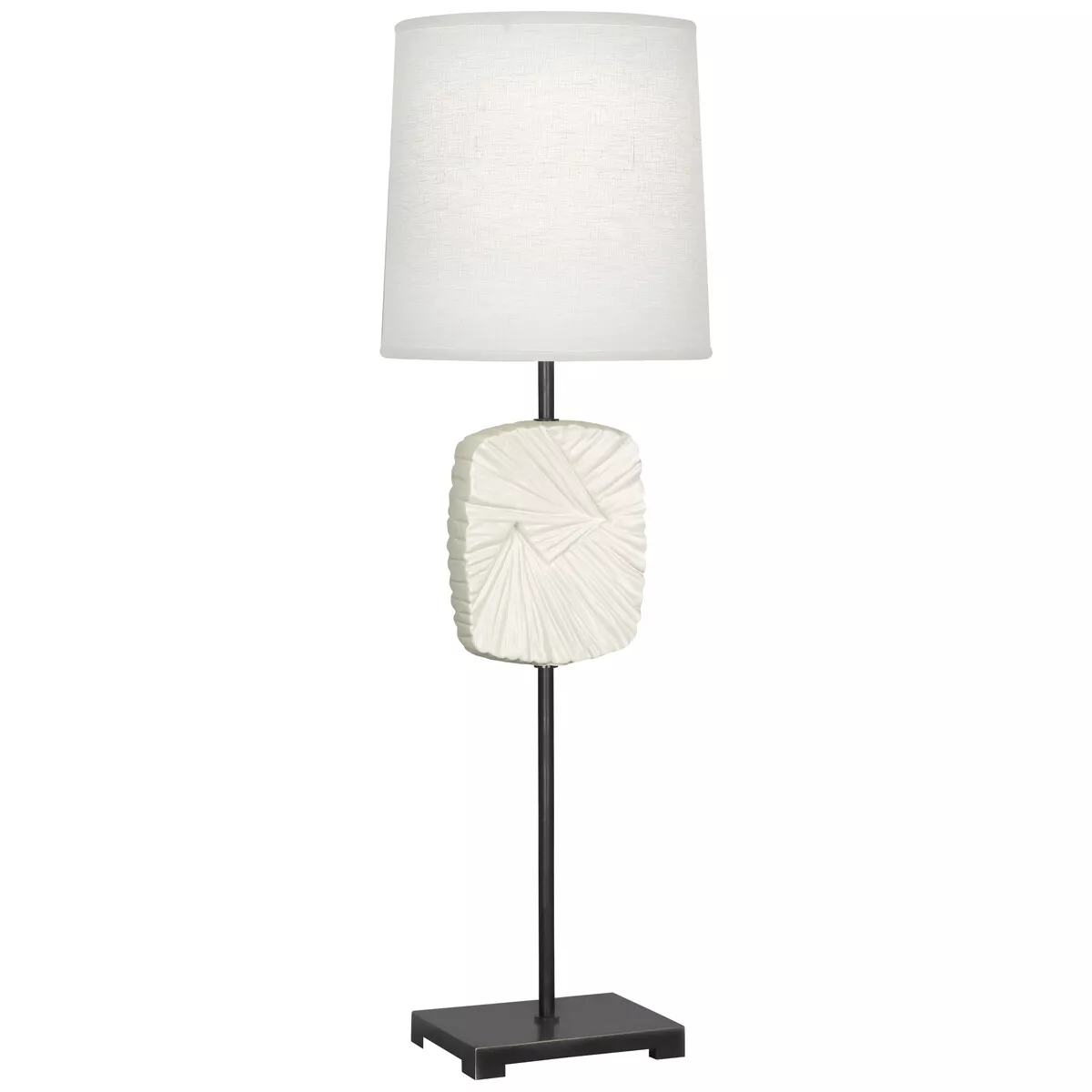 Robert Abbey RAZ2050 Dexter Two Light 32 Inch Table Lamp Light in Matte Black