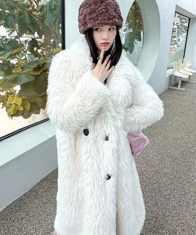Faux lamb fur jacket cheap