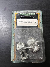 Warhammer 40K OOP Metal Space Marine Scout With Needle Rifle