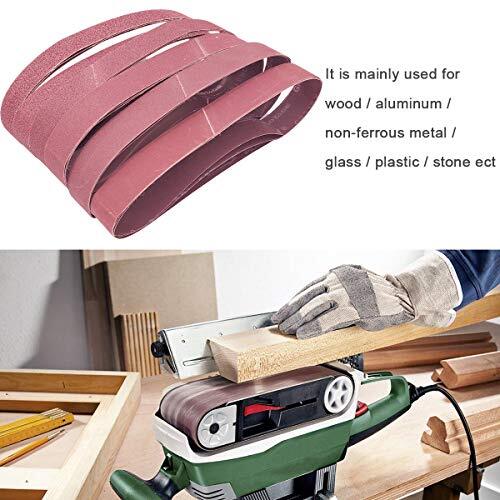 Sackorange 18 PCS 1-1/2 inch x 30 inch Abrasive Sanding Belts - 3 Each of 60 