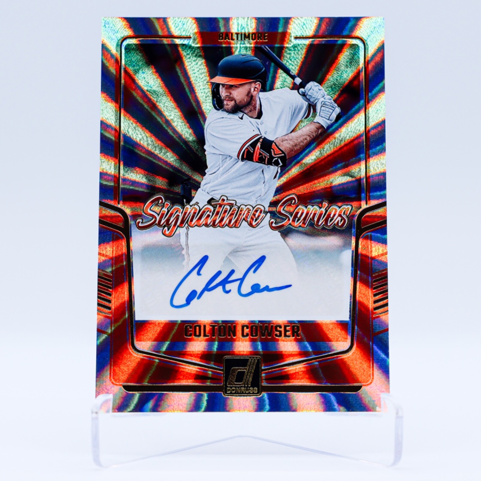 2024 Panini Donruss Colton Cowser Signature Series Laser Auto #SS-CC