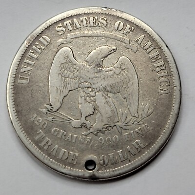 1873 P $1 Trade Silver Dollar Key Date First year Philadelphia