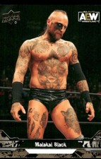 2023 Upper Deck AEW Gold #14 Malakai Black wrestling card