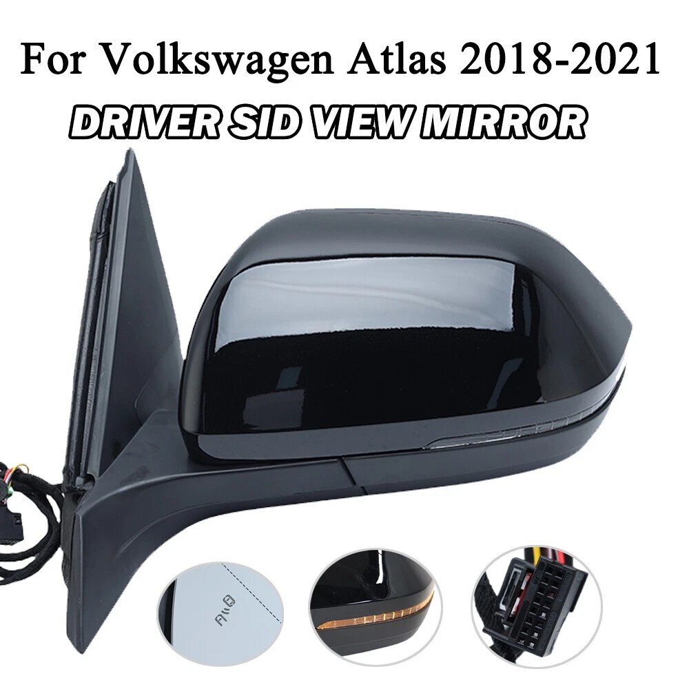 For 2018 2019-2021 Volkswagen Atlas Left Driver Side Mirror W
