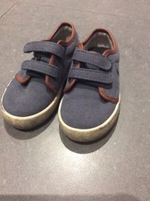 Polo Ralph Lauren Shoes Kids Size 8 Sneakers Camvas Blue