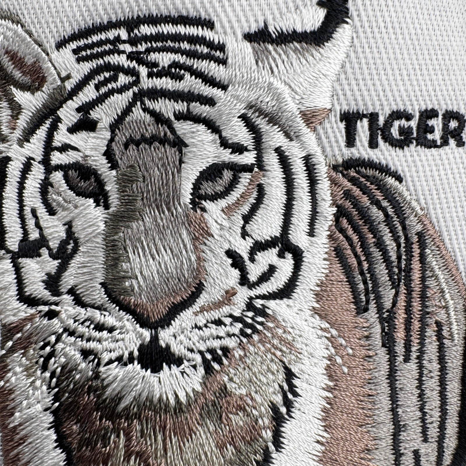 Black Tiger Trucker Hat Patch Adjustable Mesh Str… - image 2