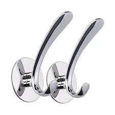 Adhesive Hook for Towel and Robe Stainless Steel No Drills for Bathroom Kitchen