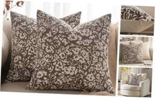 Floral Pillow Covers Decorative Throw Pillow Covers 18x18 Pack of 2 Modern