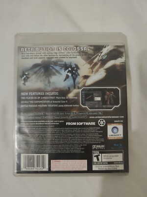 Armored Core: For Answer (Sony PlayStation 3 2008) PS3 Tested. No