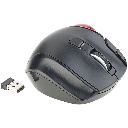 Mod-it Kabelloser Funk-Laser-Trackball mit 5 Tasten und Scrollrad, 1.200 dpi - Bild 3 von 5