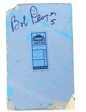Bob Plager SIGNED Game Used St. Louis Blues Arena/Checkerdome Brick-Blues HOF’er