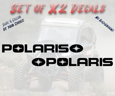 Polaris Premium Vinyl 2 Pack Decals Pick Color Size Tracked Insured Polaris Premium Vinyl 2 Pack Decals Pick Color Size Tracked Insured