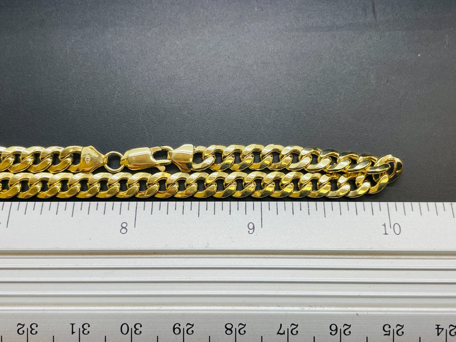 9ct Yellow Gold Hollow Curb Chain 5.5mm 20" CHEAPEST ON EBAY eBay