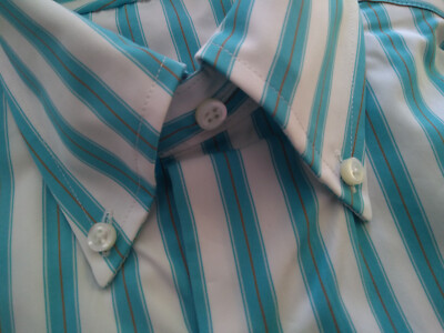 NWOT Brooks Brothers Golden Fleece Stripe Button Down 15.5-32 Milano   MSRP $225