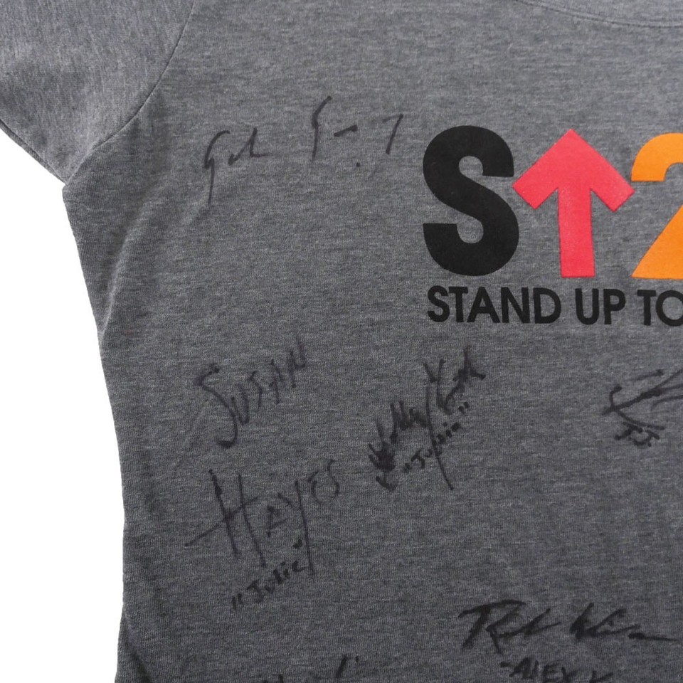 Days of our Lives Cast Signed Stand Up To Cancer T-Shirt (Grey) (1) | eBay