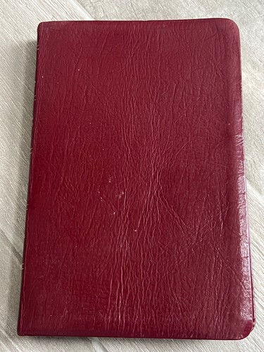 HOLY BIBLE 1998 NASB Updated Edition Genuine Leather Burgundy Lockman Ultrathin - Imagen 2 de 11