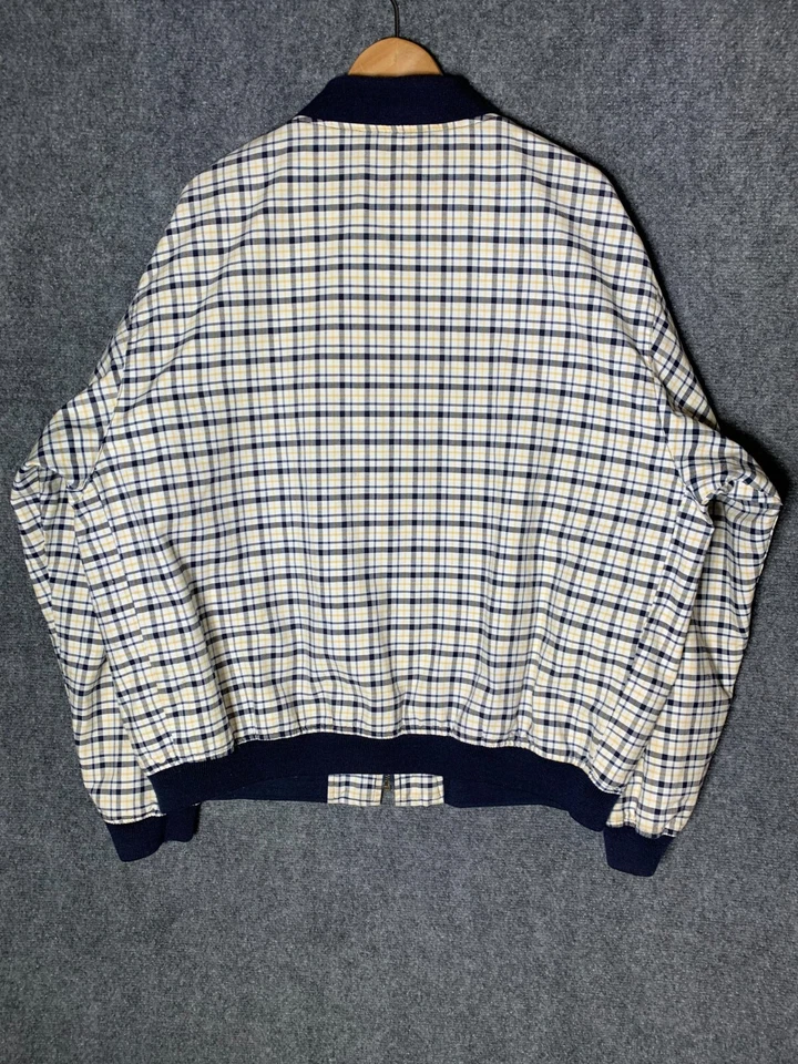 Brooks Brothers Bomber Jacket Multicolor Men's Large Plaid Full-Zip Long Sleeve - Image 2 of 4