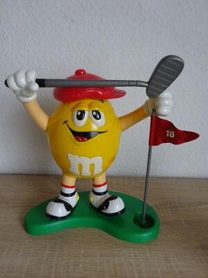 XXXX M & M `s , M&M`s , m&ms , Golfer gelb / rot , Spender , Dispenser