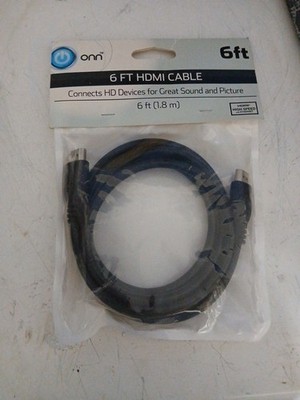 HDMI ONN ONA12AV041 6ft Interface Ethernet Cable