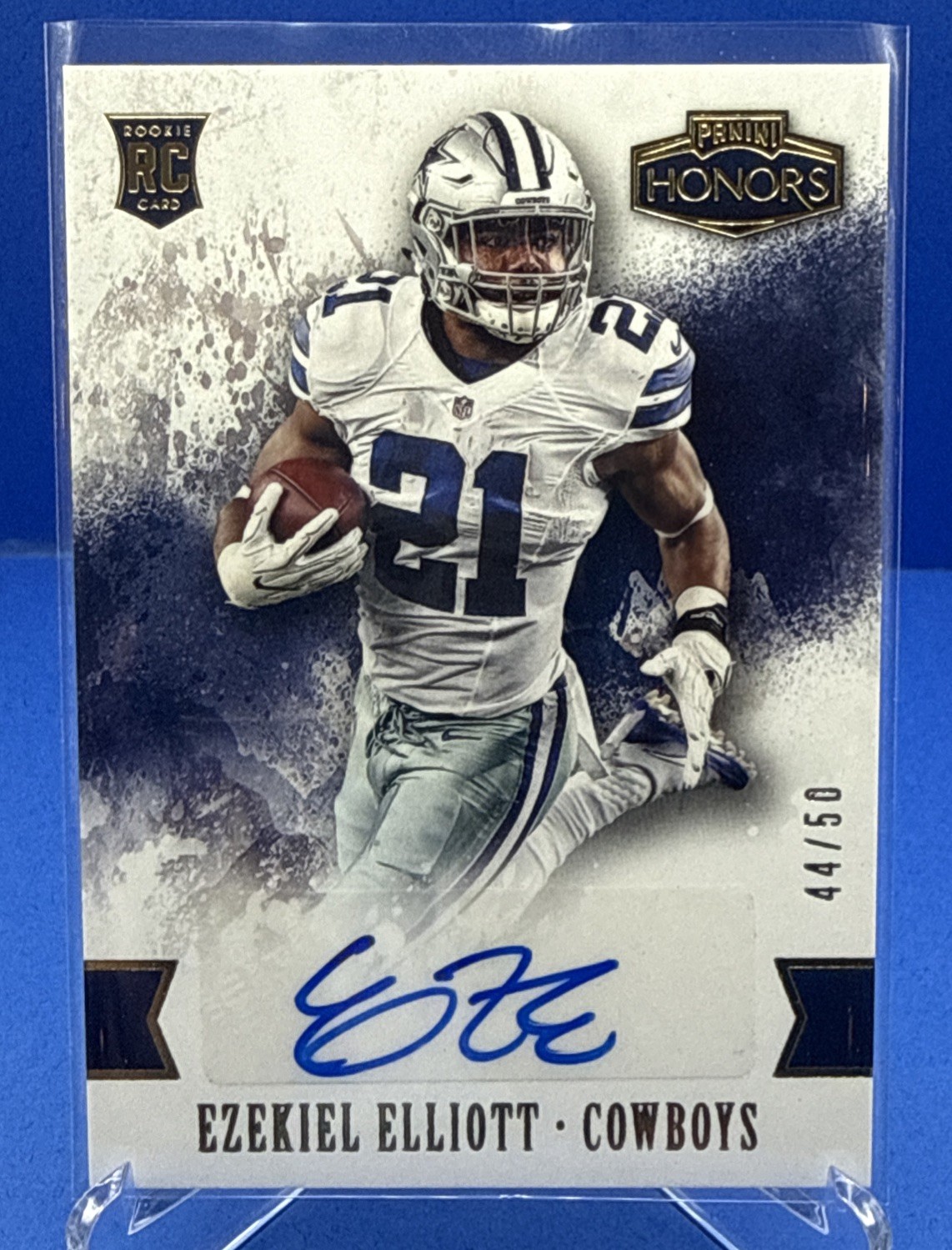 Ezekiel Elliott Panini Honors #82 Autograph-Gold