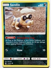 REVERSE HOLO Sandile 113/214 NM - Yuka Morii Clay Unbroken Bonds Pokemon Card