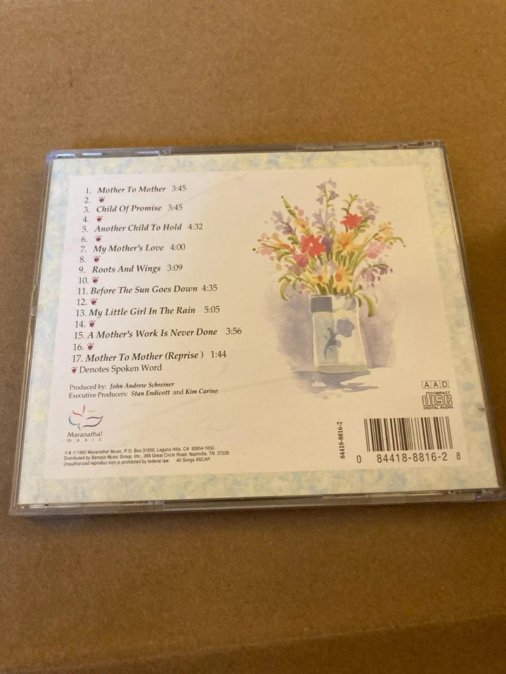 Maranatha! Music: Woman To Woman / My Mother, My Friend (CD, 1992) Foto 2 de 4