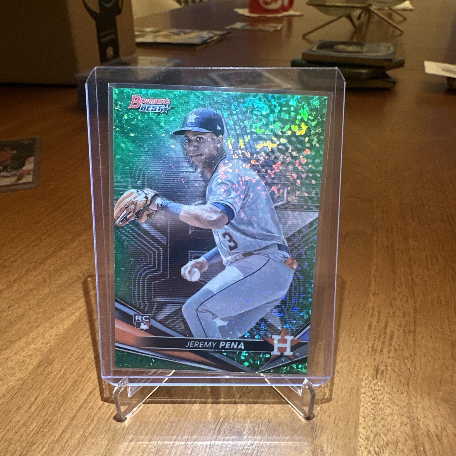 2022 Bowman's Best Green Mini-Diamond Refractor /99 Jeremy Pena #26 Rookie RC