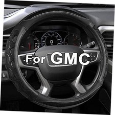 Steering Wheel Cover for GMC Sierra Acadia Terrain Yukon 3D Honeycomb-Black