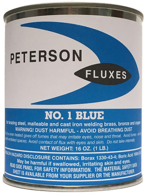 Peterson #1 Blue Flux, Coarse Powder, 1 Lb Can