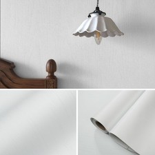 PVC white Wood Grain Peel and Stick Wallpaper, 23.62"x118/197"
